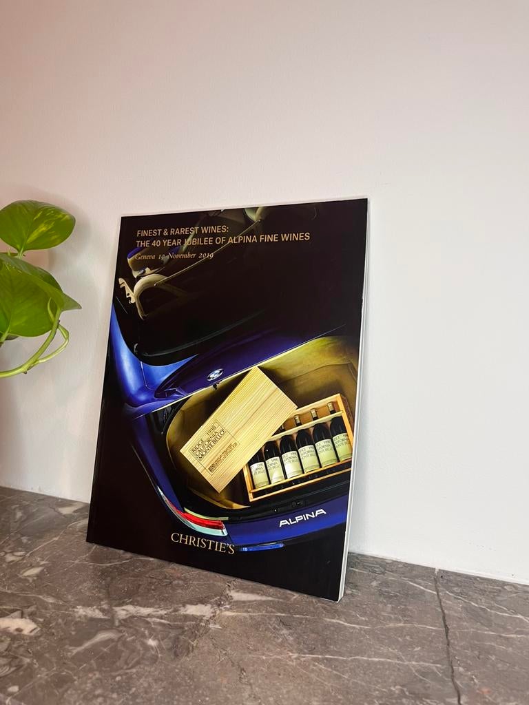 Alpina fine wines - Christie’s - 2019, Ophalen of Verzenden, Zo goed als nieuw