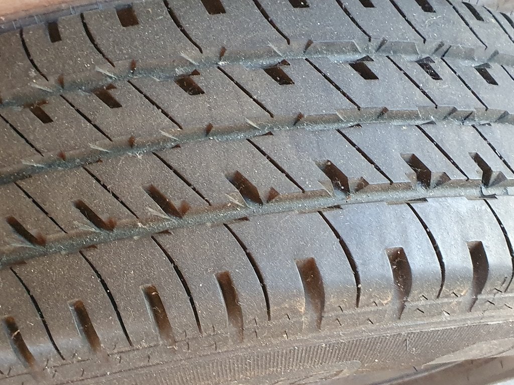 Vredestein band op stalen velg 195 R14C, Ophalen, Gebruikt