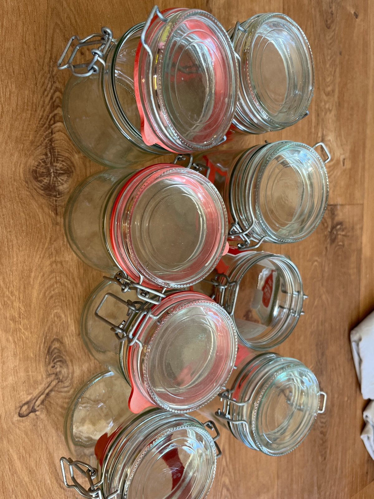 Wekpotten 8 stuks 750 ml, Ophalen of Verzenden, Zo goed als nieuw, Glas, Pot, Bus of Blik