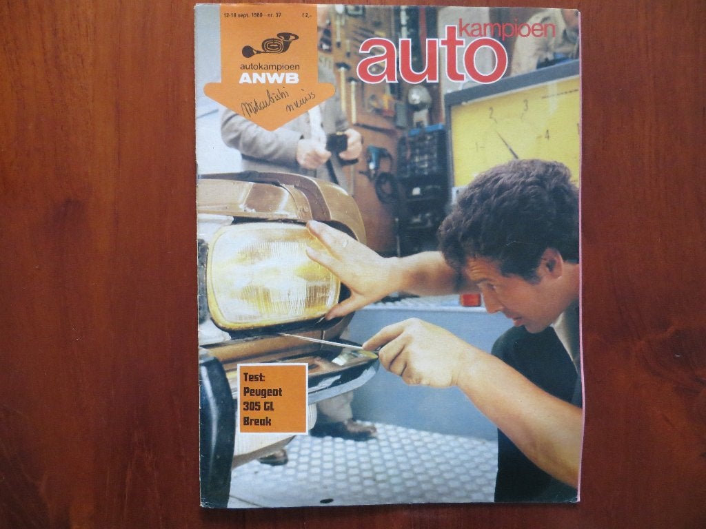 Autokampioen 37 1980 Peugeot 305 Break Mitsubishi nieuws, Ophalen of Verzenden, Zo goed als nieuw, Peugeot