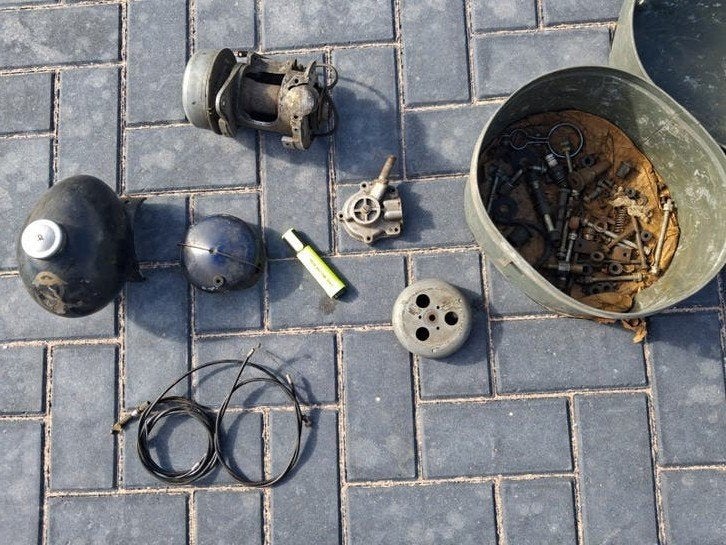 Berini M13 Eitje Onderdelen - Motorblok, Tank, motorkapje, Ophalen of Verzenden, Gebruikt, Blok, Berini