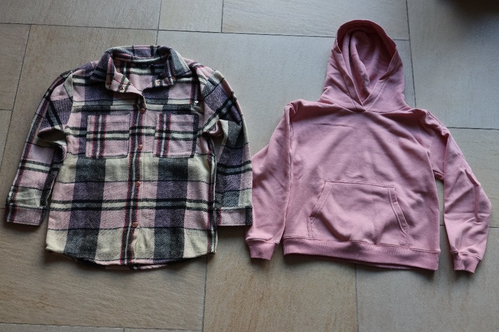 Only hoody met Nobell vest jas 146 152 roze, Ophalen, Meisje, Trui of Vest, Only