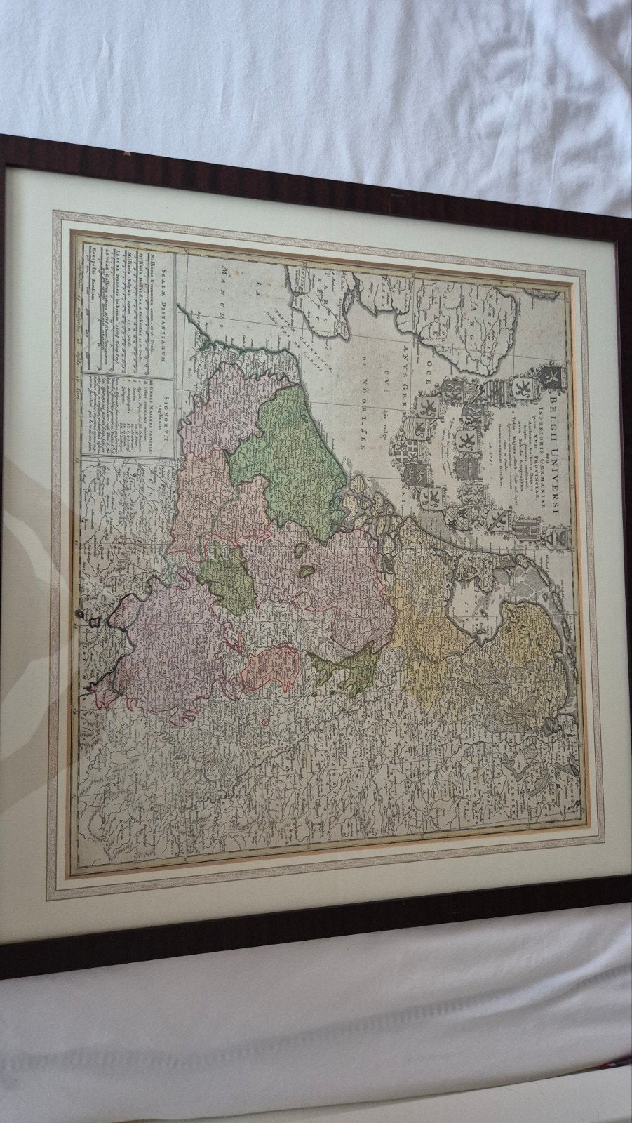 Antieke kaart van de Nederlanden uit 1747, Ophalen
