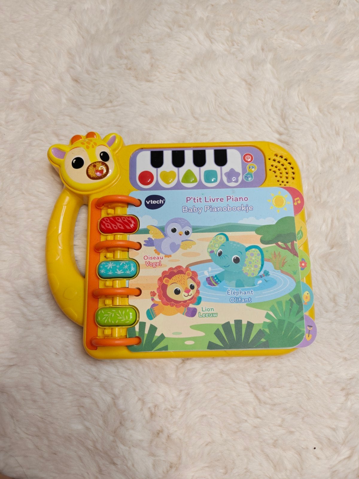 VTech Baby Pianoboekje - P'tit Livre Piano, Ophalen of Verzenden, Gebruikt, Overige typen, Met licht