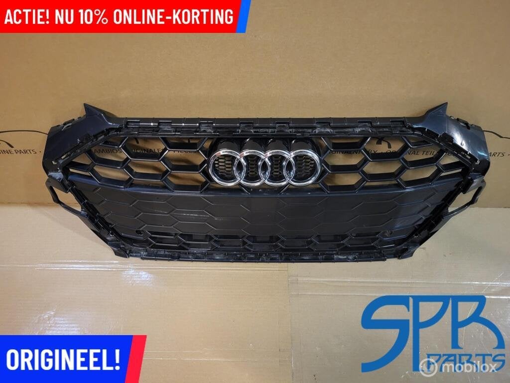 GRILLE AUDI A4 8W B9 B9.5 FACELIFT S-LINE GRILL DARK CHROME, Auto-onderdelen, Audi, Gebruikt, Audi, Ophalen of Verzenden