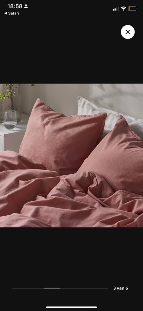 Nieuwe ikea dekbedovertrek 240-220 100% katoen angslilja, Huis en Inrichting, Slaapkamer | Beddengoed, Ophalen of Verzenden, Zo goed als nieuw