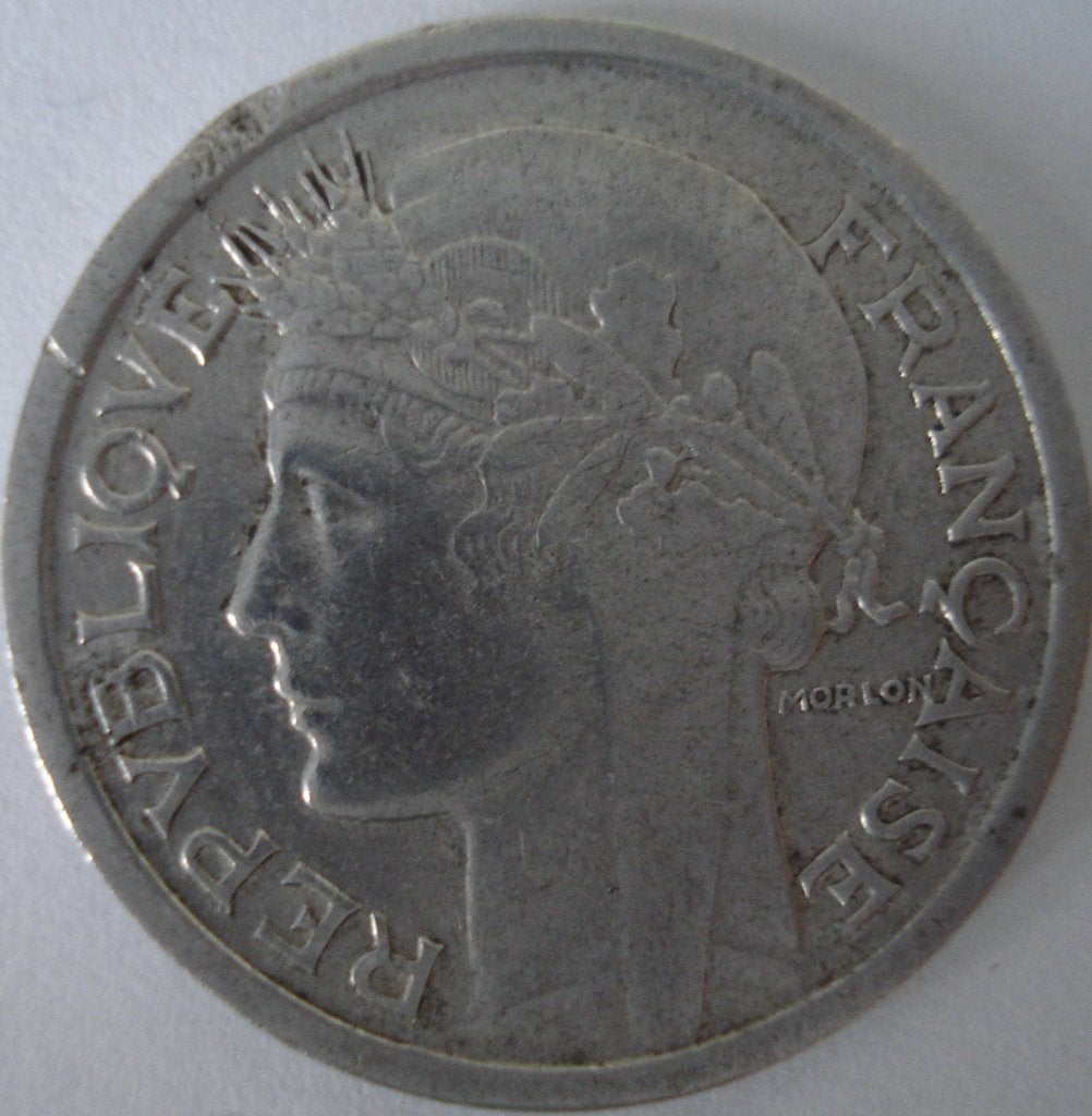 1 frank 1947b,aluminium, Ophalen of Verzenden, Frankrijk, Losse munt
