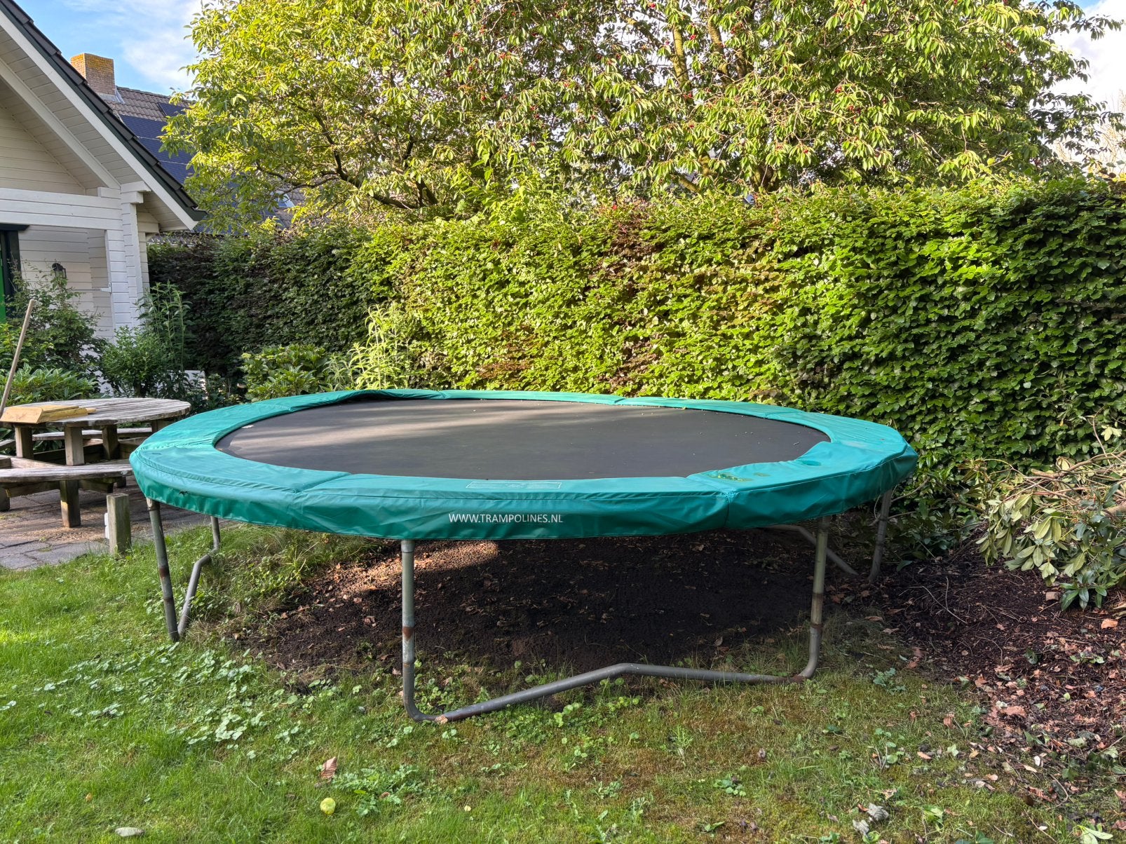 Grote trampoline in goede staat - 420 cm, Ophalen of Verzenden, Gebruikt