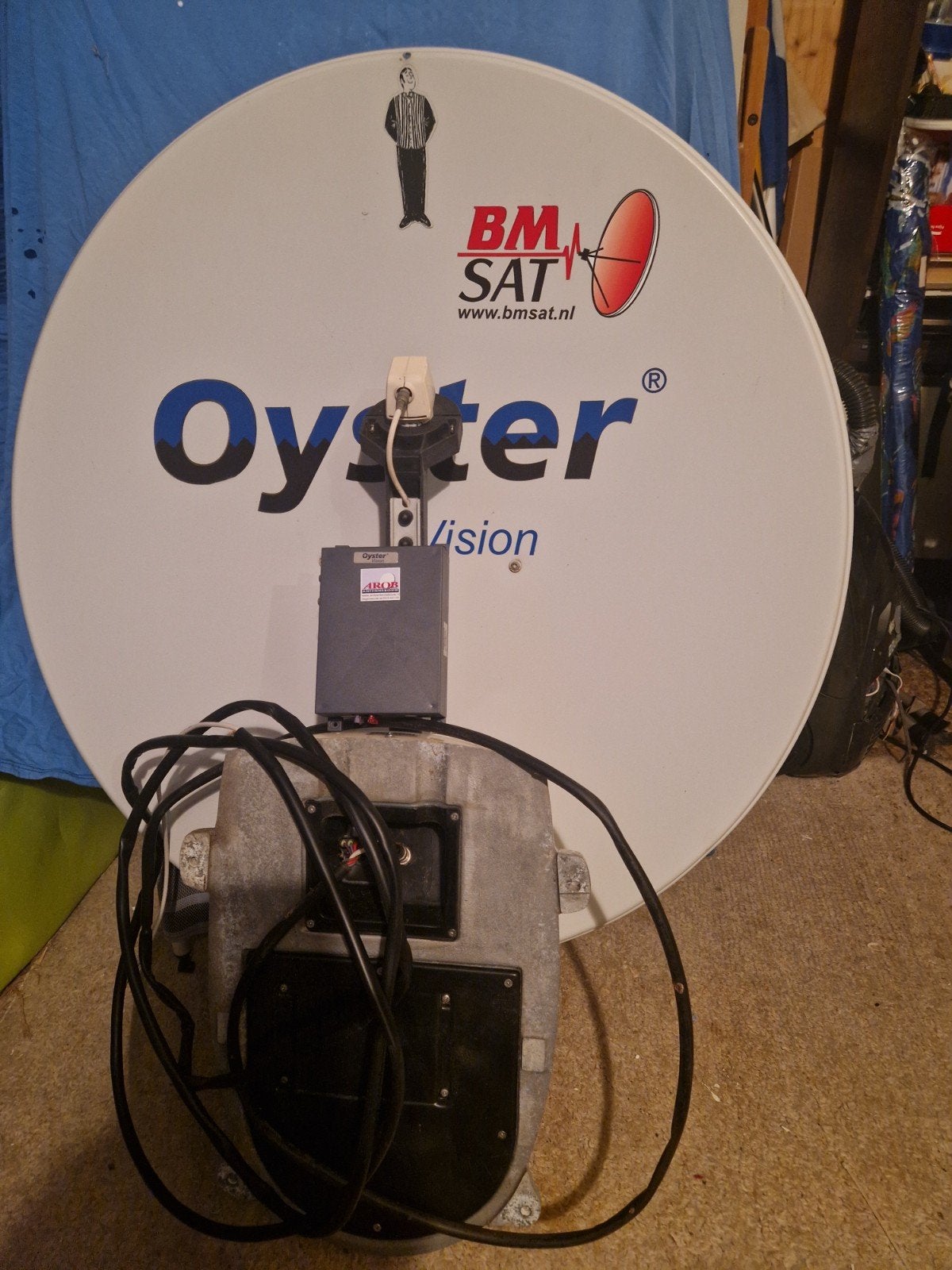 Oyster Vision schotelantenne 80 cm met Denson ontvanger, Ophalen of Verzenden, Gebruikt, (Schotel)antenne, Overige merken