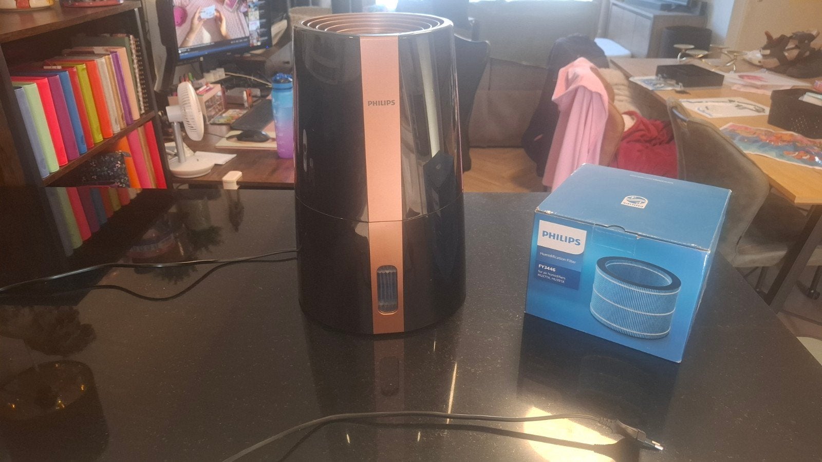 Philips Luchtbevochtiger met nieuw filter, Ophalen of Verzenden, Zo goed als nieuw, Luchtbevochtiger