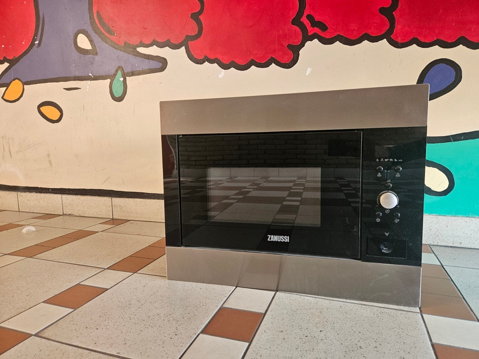 Zanussi inbouw combimagnetron - Zo goed als nieuw, Combimagnetron, Grill, Ophalen of Verzenden, Zo goed als nieuw