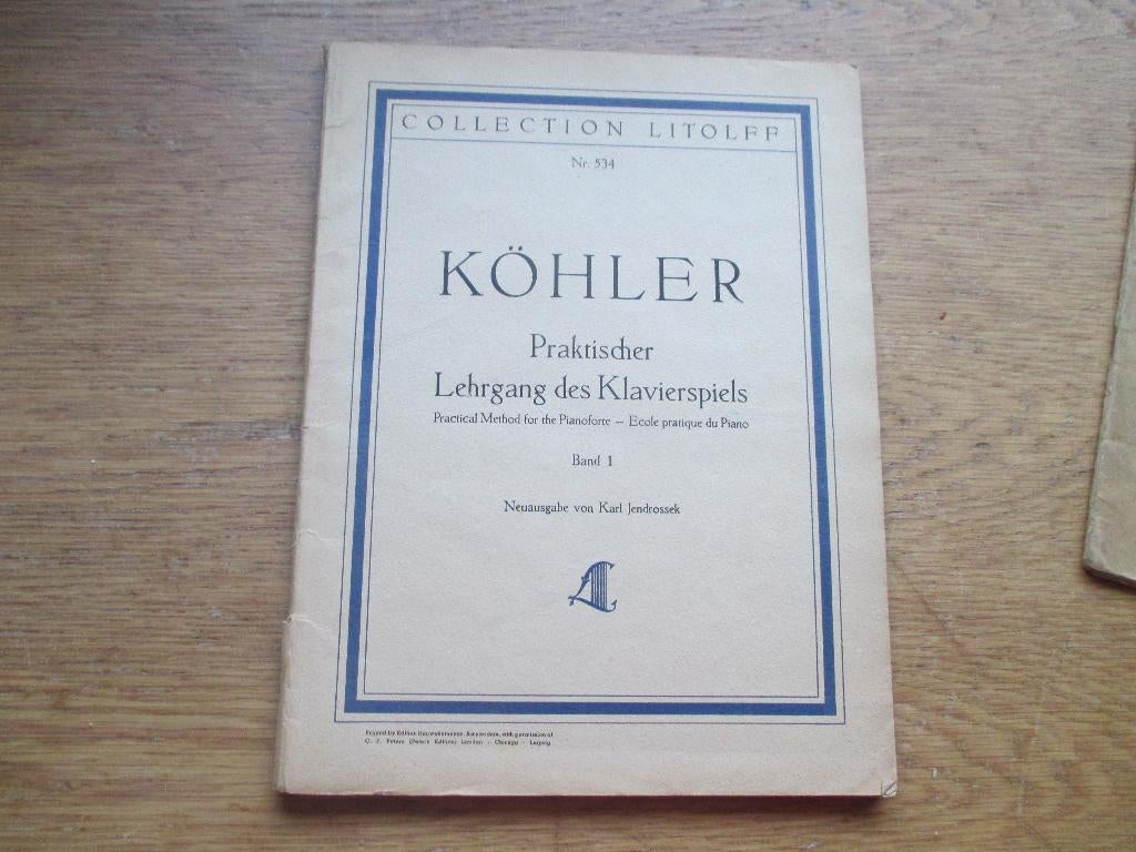 Köhler- praktischer lehrgng des klavierspiels 1-piano cursus, Muziek en Instrumenten, Gebruikt, Klassiek, Ophalen of Verzenden