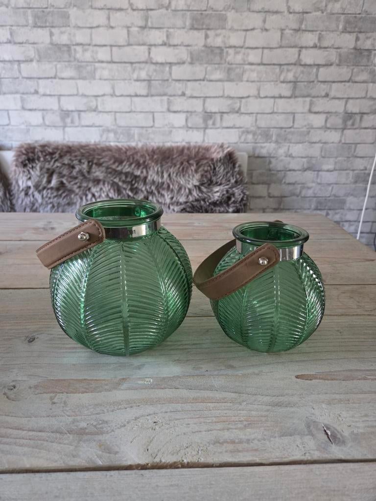 Windlichtjes, Huis en Inrichting, Woonaccessoires | Vazen, Ophalen, Overige kleuren, Minder dan 50 cm, Glas