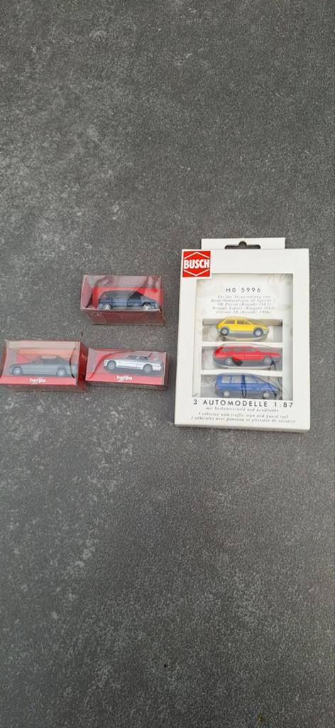Modelauto's Herpa en Busch H0 1:87 - Diverse modellen, Hobby en Vrije tijd, Modelauto's | 1:87, Nieuw, Auto, Herpa, Ophalen of Verzenden