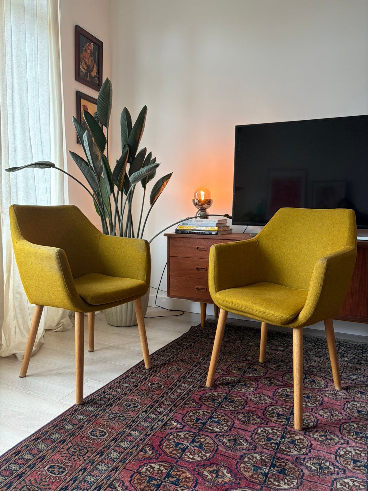Eettafelstoelen, Ophalen, Gebruikt, Stof, Twee