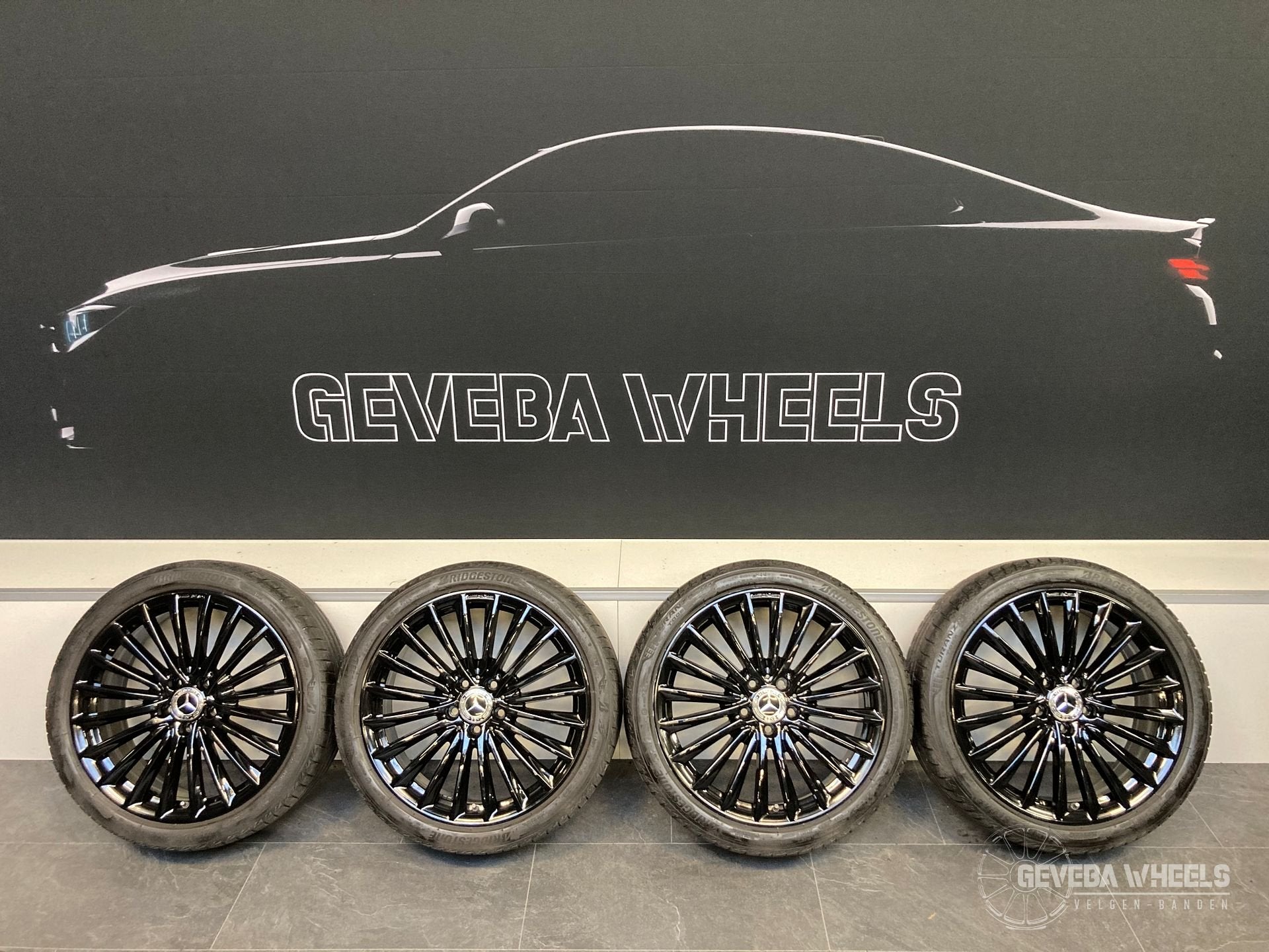 19” originele Mercedes A W177 AMG velgen + banden 5x112 A177, Auto-onderdelen, Banden en Velgen, 19 inch, Gebruikt, -, -