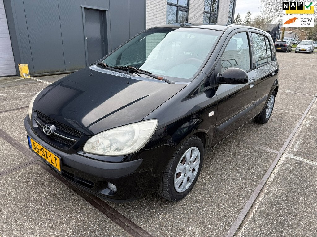 Hyundai Getz 1.4i Active Cool / 1 JAAR APK / AIRCO / 5DRS /, Voorwielaandrijving, 450 kg, 4 cilinders, Zwart
