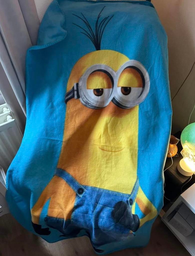 Warme fleece deken / plaid 100 x 160 cm van de minions, Ophalen of Verzenden, Zo goed als nieuw