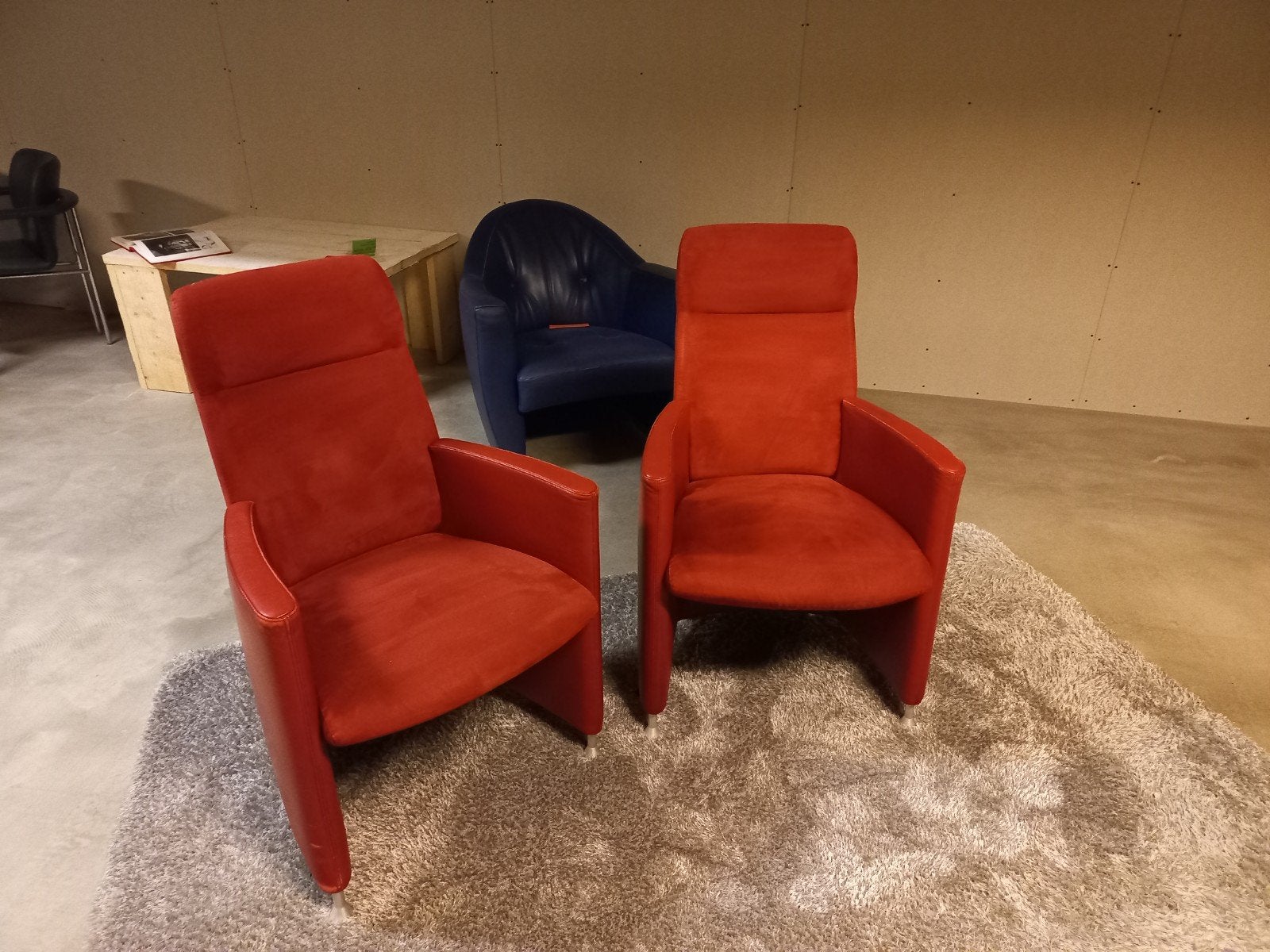 2x leolux quintisimo rood, Ophalen of Verzenden, Twee