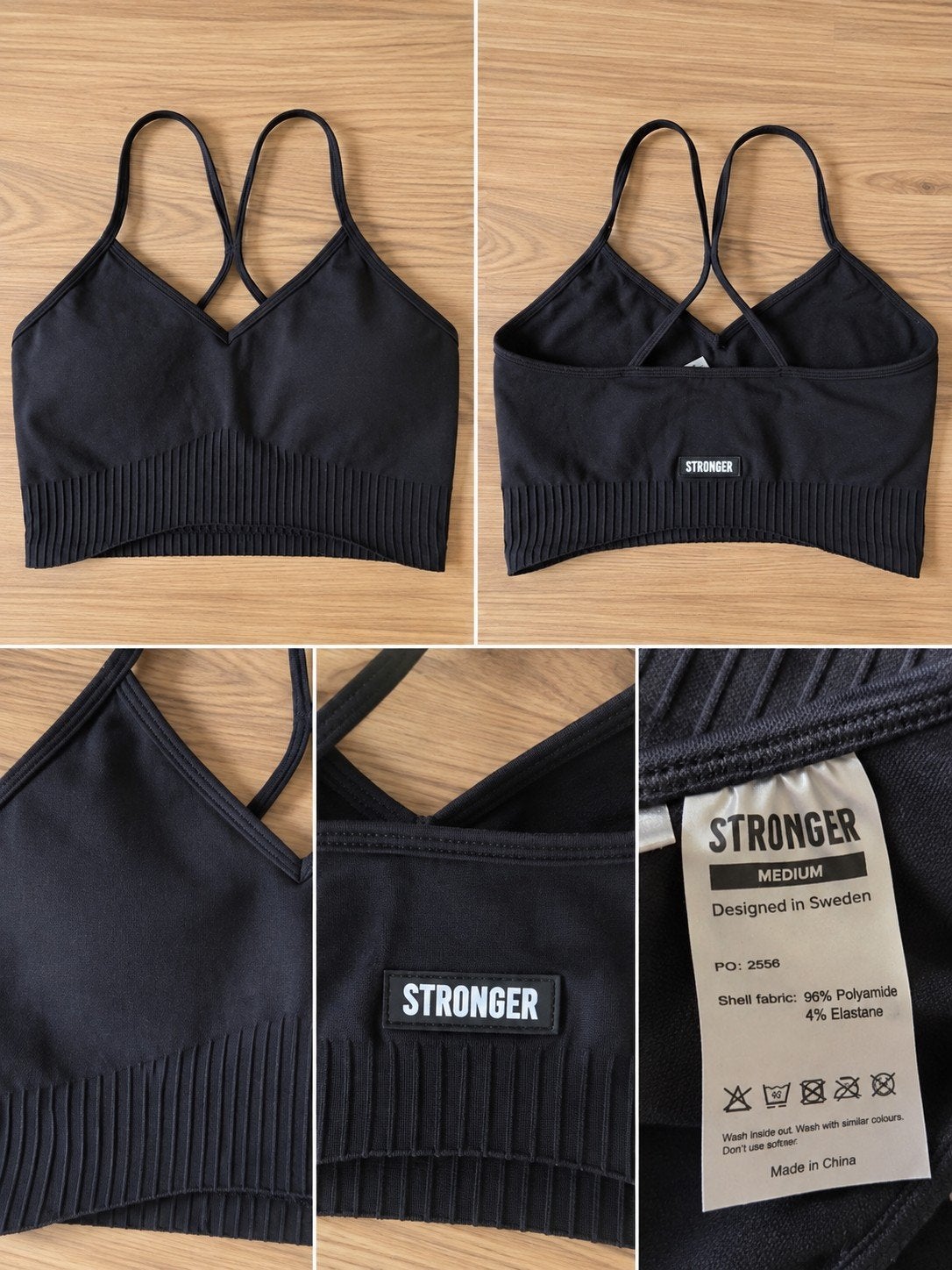 Stronger top zwart - Maat M, Maat 38/40 (M), Zwart, Ophalen of Verzenden, Fitness of Aerobics