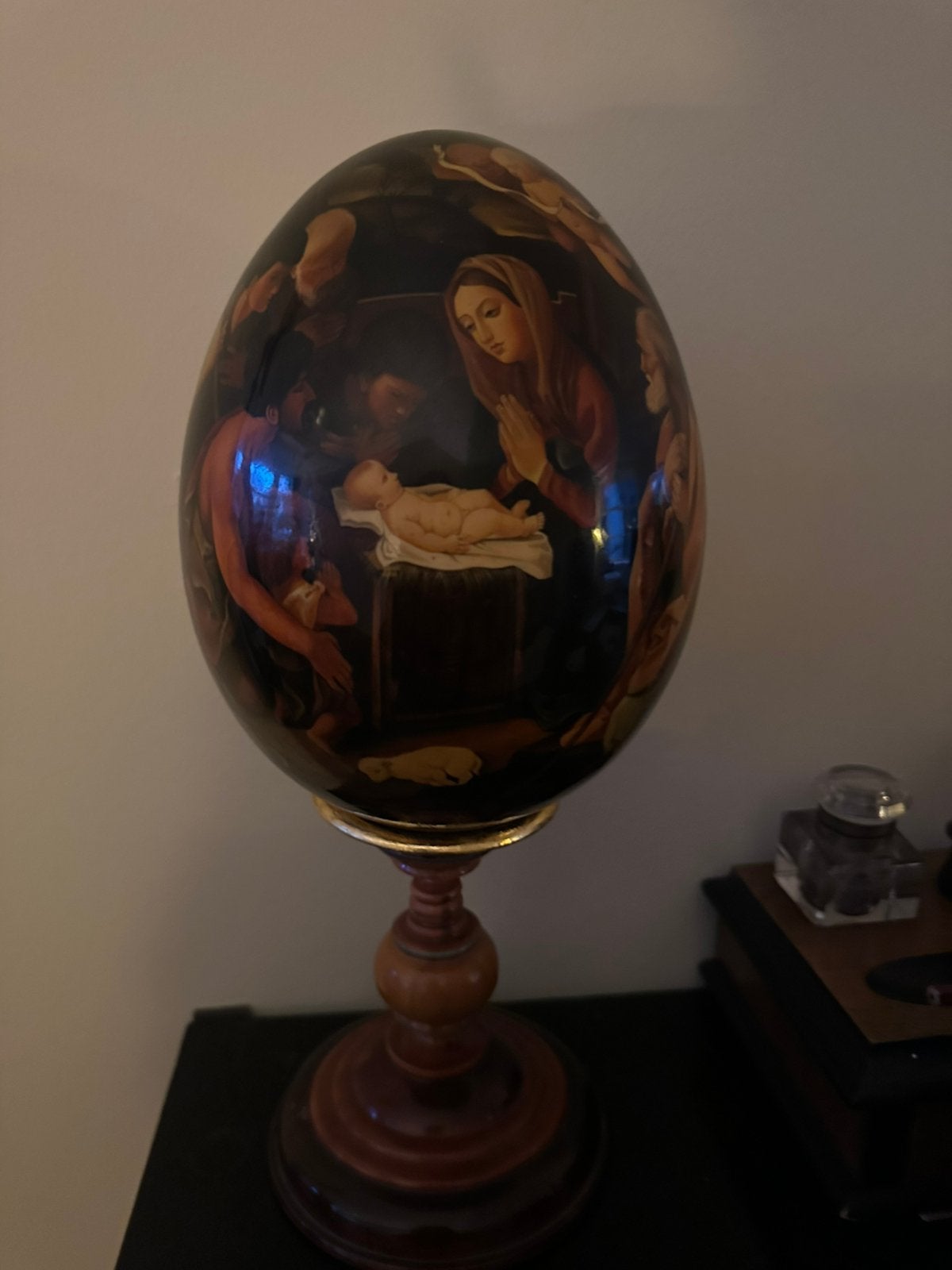 Schilderij pasen/kerst, Ophalen