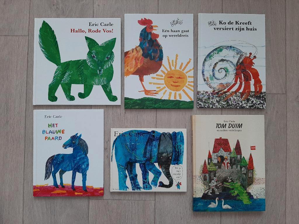 8 x Eric Carle oa Dieren ABC Het blauwe paard Tom Duim, Boeken, Ophalen, Gelezen