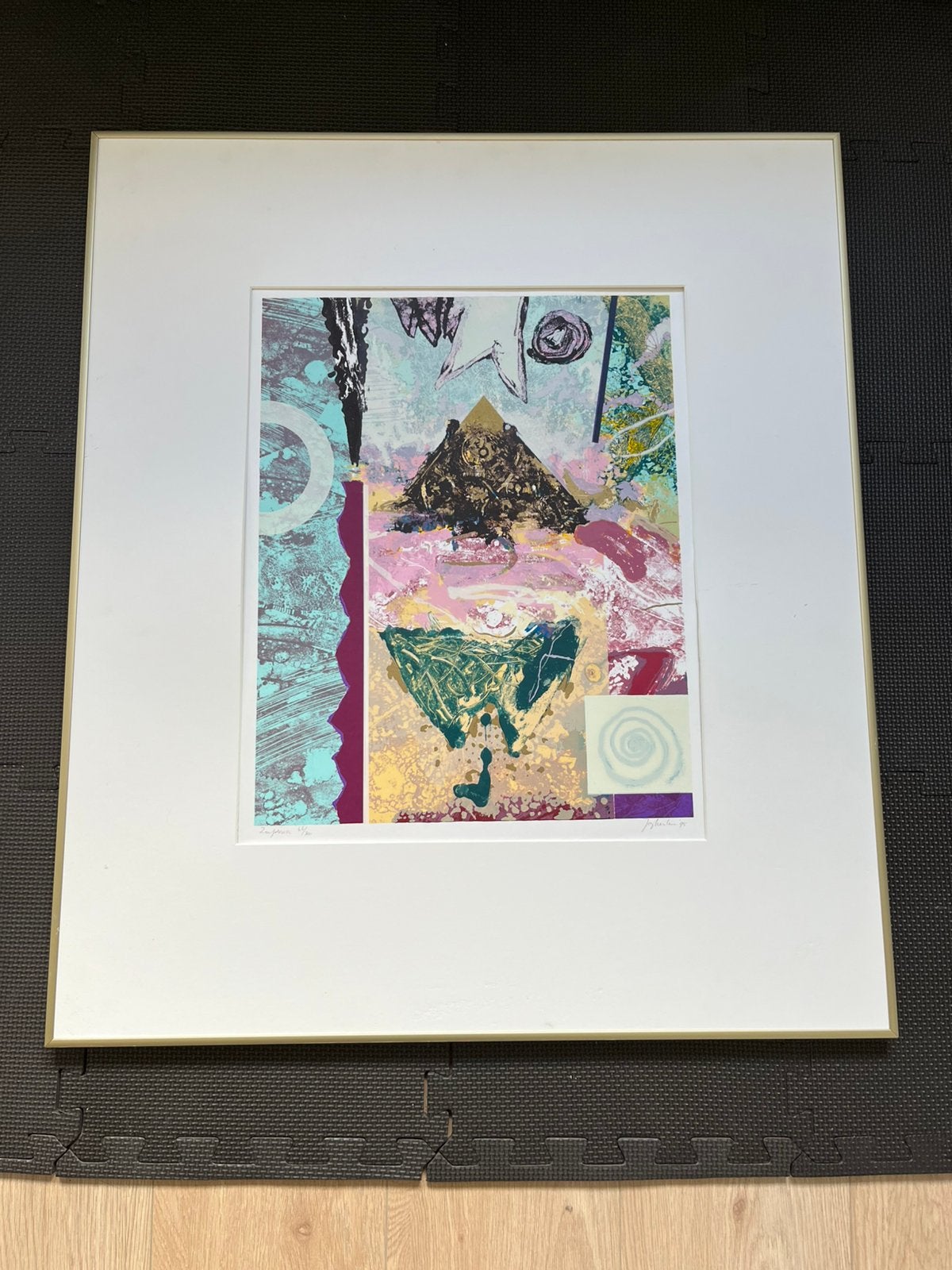 Zeefdruk Jos Keulen, Zeefdruk, Gelimiteerde oplage, Abstract, Ophalen