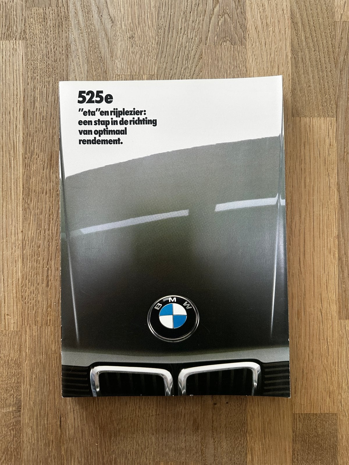 BMW 525e "eta" E28 brochure - Optimaal rendement, Boeken, Ophalen of Verzenden, Nieuw, BMW