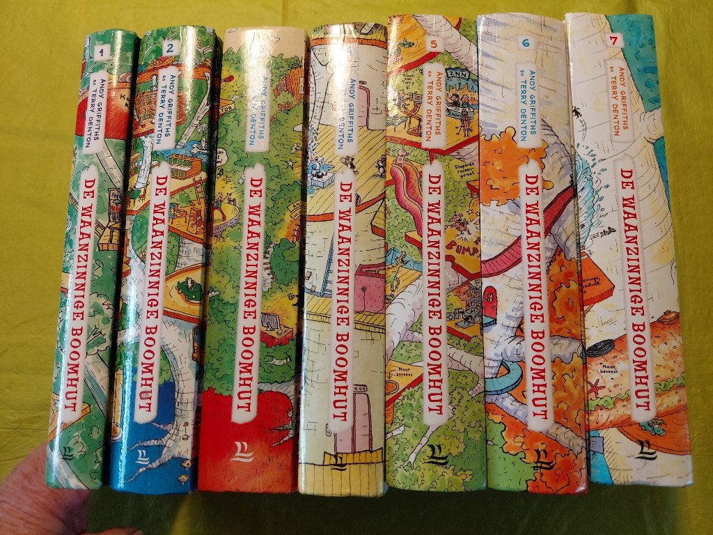 kinderboeken genaamd de waanzinnige boomhut, Ophalen, Zo goed als nieuw, Andy Griffiths en Terry Denton, Fictie algemeen