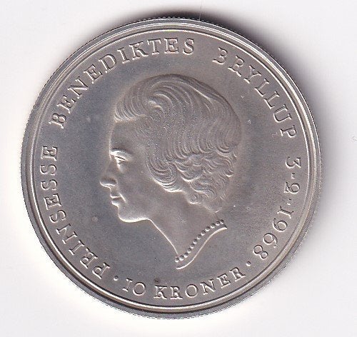 Denemarken 10 Kronor 1968 ruim Prachtig, Postzegels en Munten, Munten | Europa | Niet-Euromunten, Verzenden, Overige landen, Losse munt