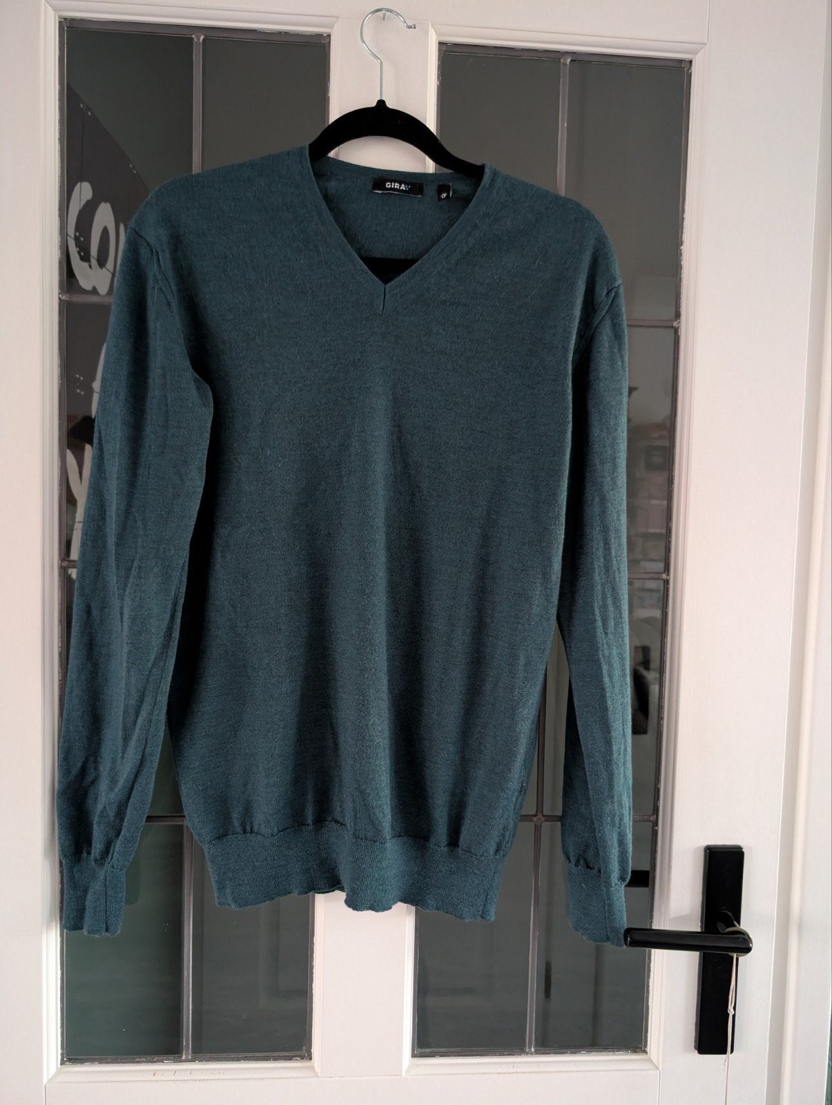 Girav Kingston Merino Wol V-hals Trui Maat M, Kleding | Heren, Girav, Maat 48/50 (M), Ophalen of Verzenden, Zo goed als nieuw