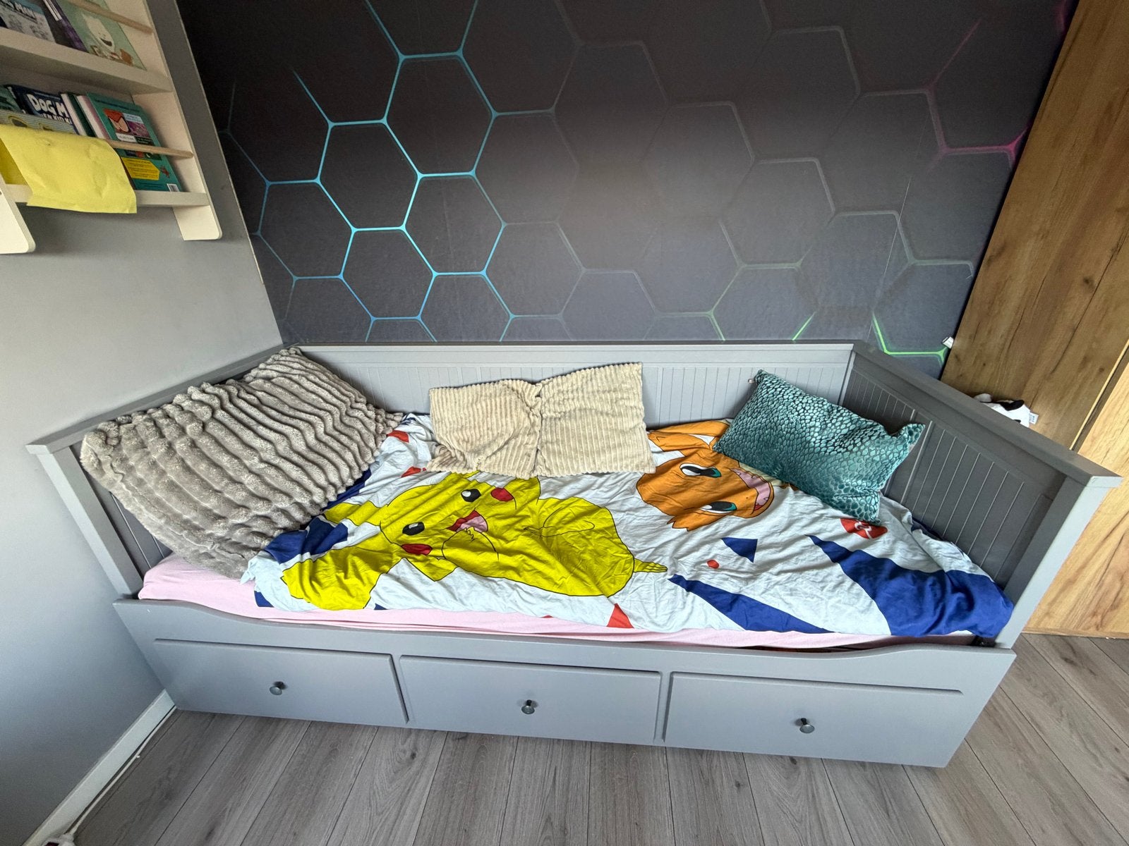 Ikea Hemnes Bedbank 80x200 uitschuifbaar naar 160x200, Ophalen, Tweepersoons, 80 cm, 200 cm