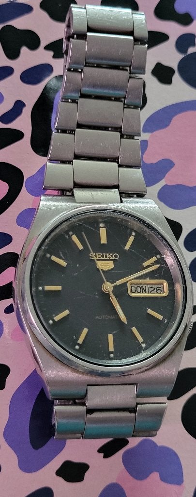 Seiko 5 horloge, Ophalen, Gebruikt, Staal, Polshorloge