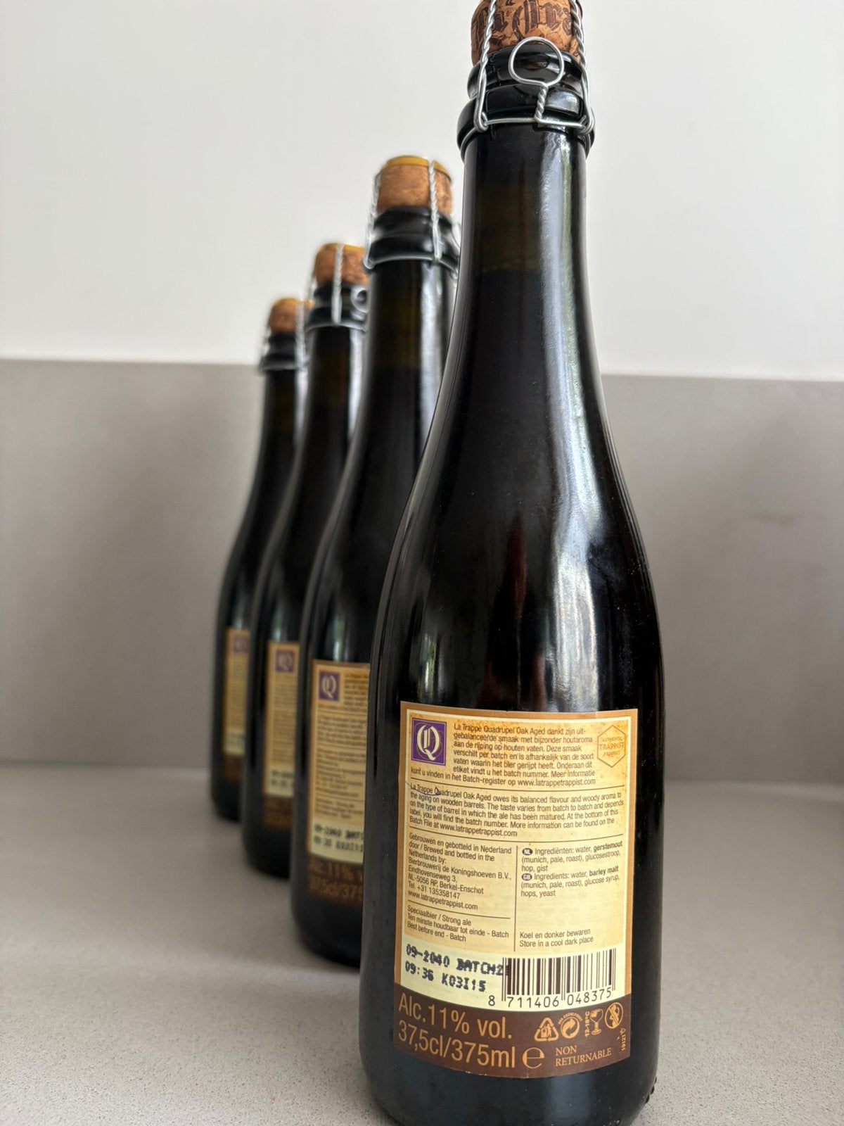 La Trappe Quadruppel oak aged, BADGE 21, Verzamelen, Biermerken, Ophalen, Zo goed als nieuw, Flesje(s), La Trappe