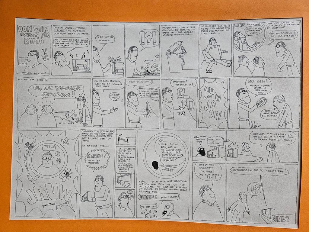 Stripverhaal poster oom Wim 2 stuks, Boeken, Eén stripboek, Ophalen of Verzenden