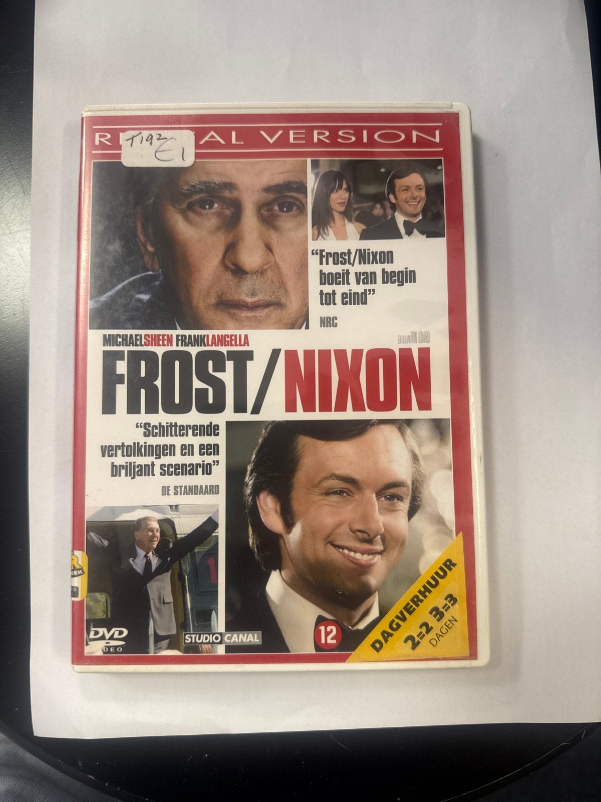 Frost/Nixon DVD - Historisch drama over het interview, Gebruikt, Historisch of Kostuumdrama, Ophalen of Verzenden, Vanaf 12 jaar