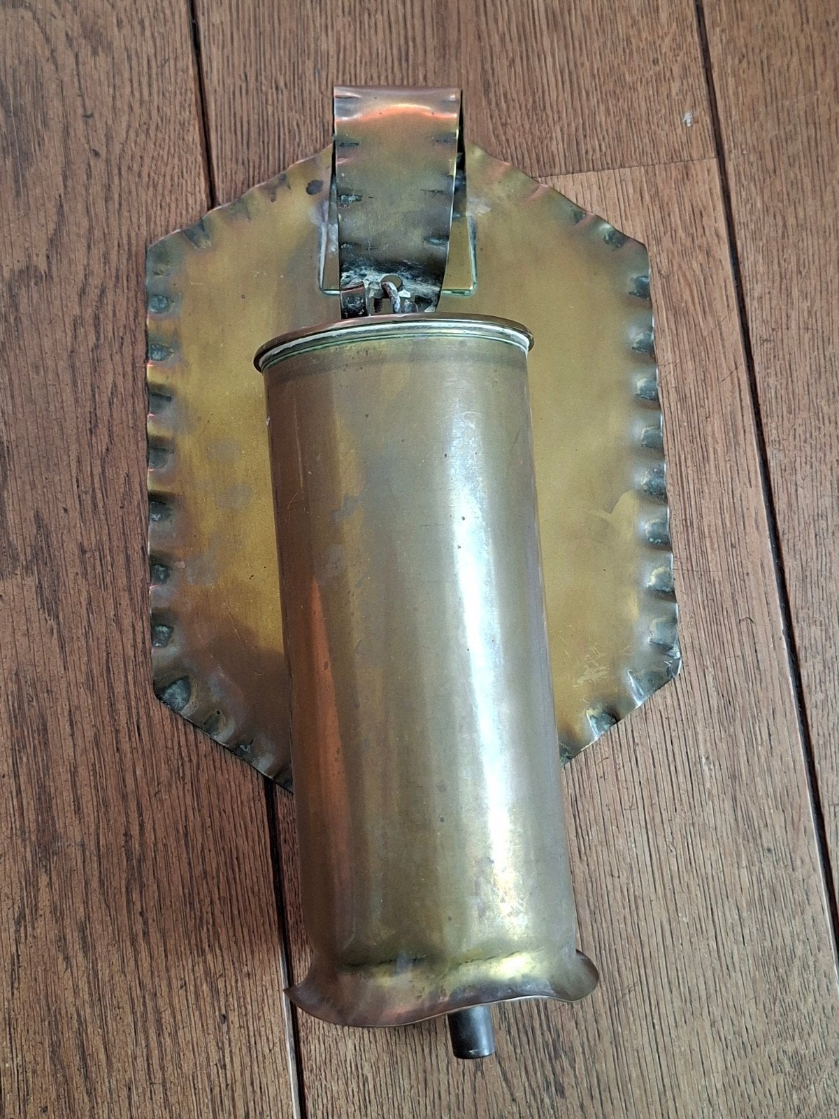 WO2 huisvlijt muur bel huls 75mm 1943, Verzamelen, Militaria | Tweede Wereldoorlog, Ophalen of Verzenden, Landmacht, Amerika, Hulzen of Bodemvondsten