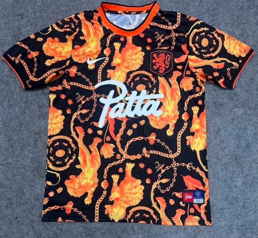 Patta x Nike Leeuwen van Oranje Voetbalshirt - Maat XL, Meerkleurig, Maat 56/58 (XL), Ophalen of Verzenden, Zo goed als nieuw