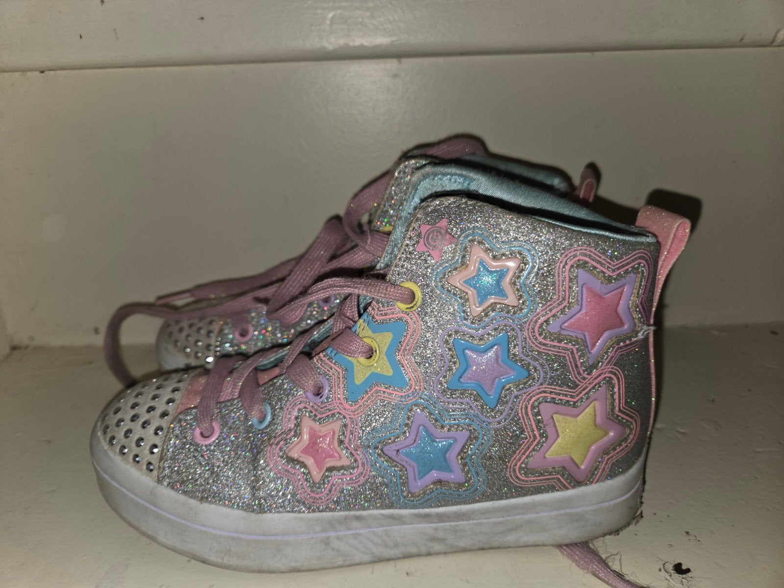 Skechers lichtgevende sterren schoenen maat 32, Ophalen, Gebruikt, Meisje, Schoenen