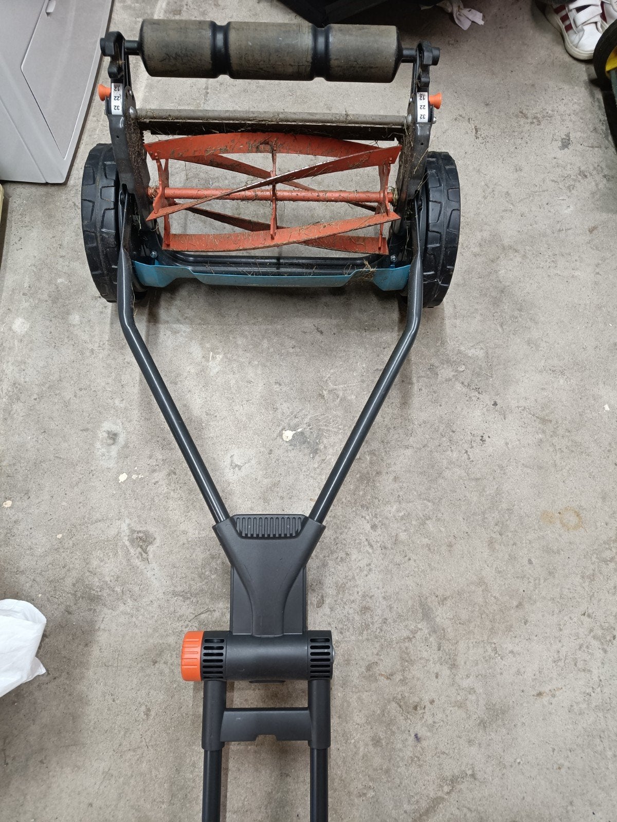 Gardena 330 handgrasmaaier met opvangzak, Ophalen, Gebruikt, Handgrasmaaier, Opvangzak