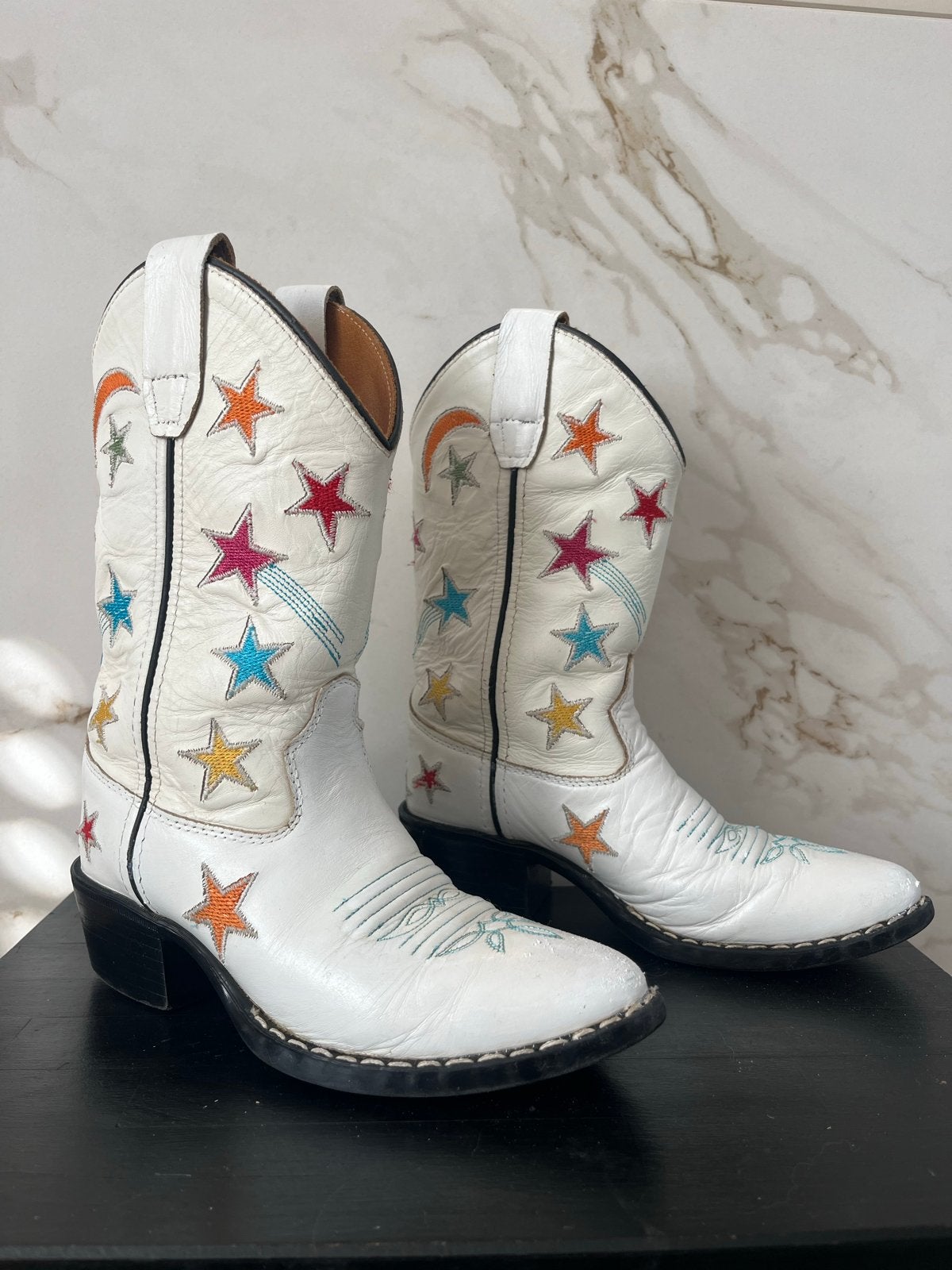 Bootstock stars medium high - maat 30, Hoge laarzen, Wit, Ophalen of Verzenden, Zo goed als nieuw