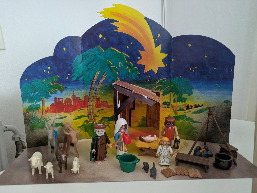 Playmobil 3996 - Kerststal, Ophalen, Gebouw, Complete set, Zo goed als nieuw
