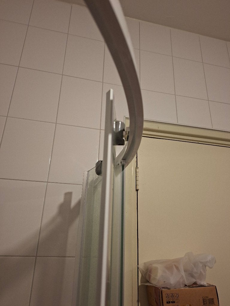 Douchecabine met schuifdeuren, Ophalen, Gebruikt, Glas, Douche