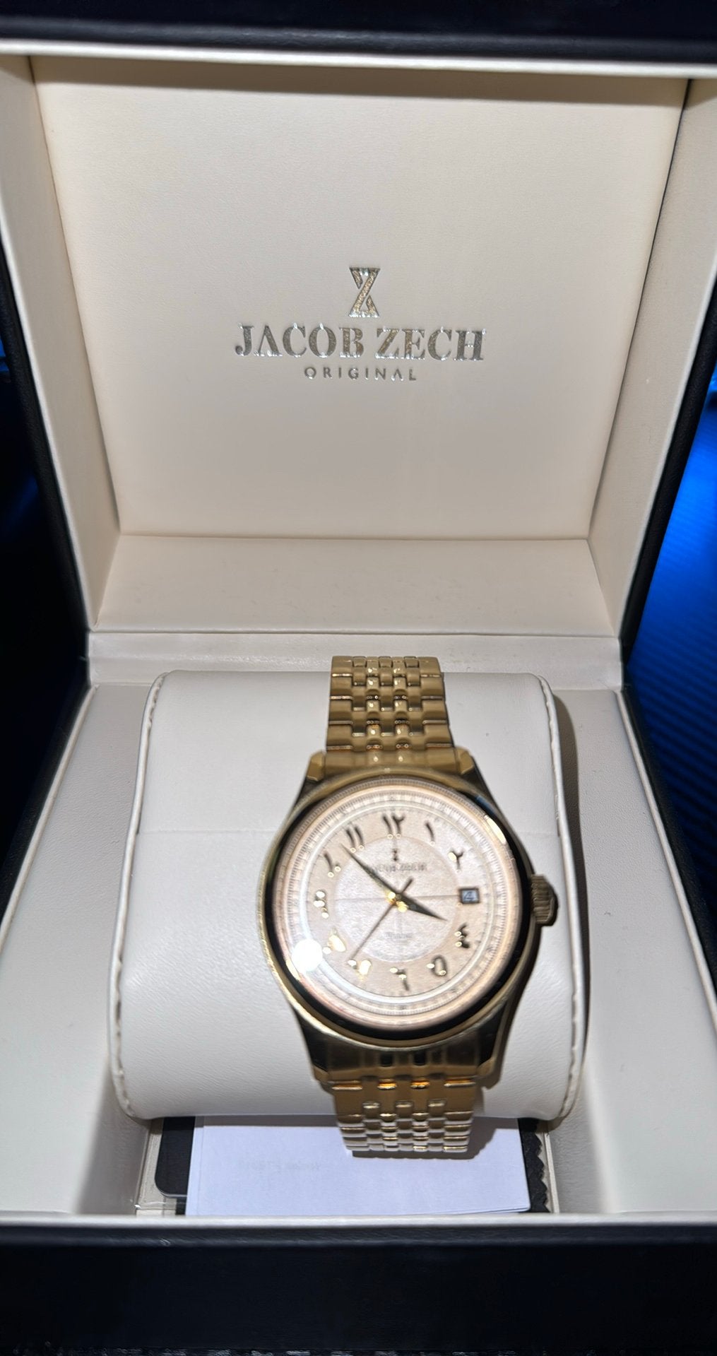 Jacob Zech Torino Limited Edition Horloge (met doos), Overige merken, Leer, Staal, Ophalen of Verzenden