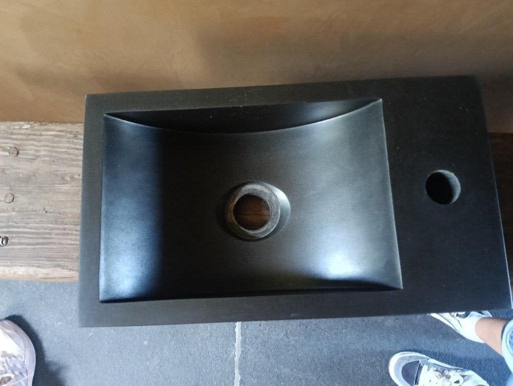 Hardsteen fontein, Doe-het-zelf en Verbouw, Sanitair, Ophalen, Zo goed als nieuw, Wastafel