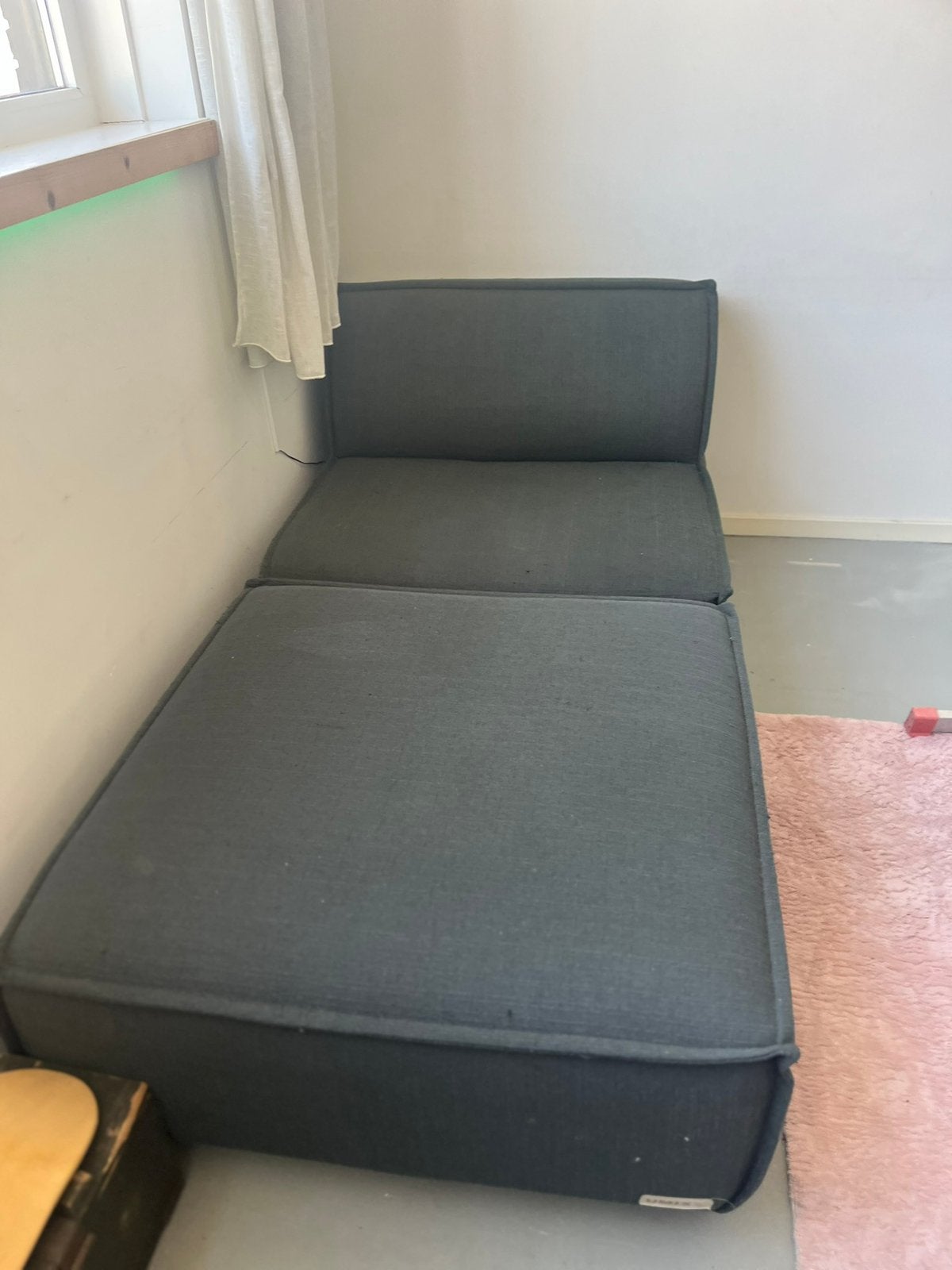 Stoel met poef Unix, Ophalen, Gebruikt, Eenpersoons, 75 tot 100 cm