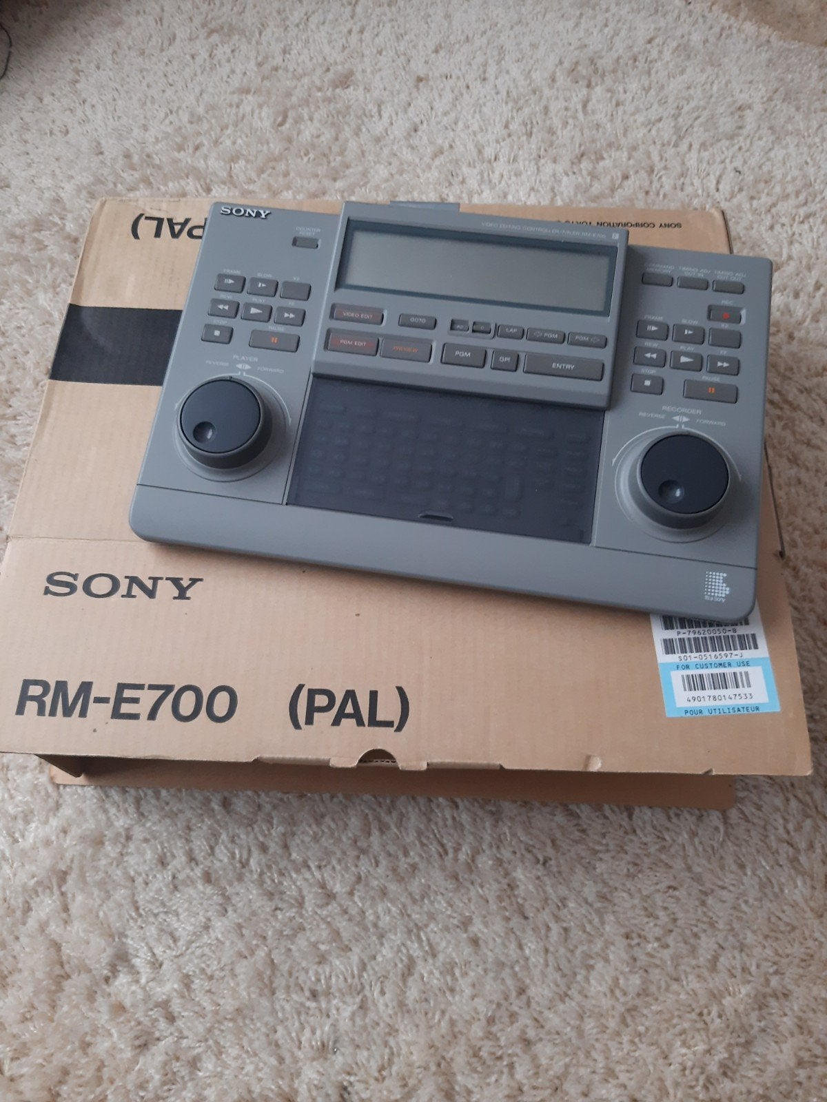 Sony RM-E700 Video Editing Controller/Titler - ZGAN, Ophalen of Verzenden, Zo goed als nieuw, Video