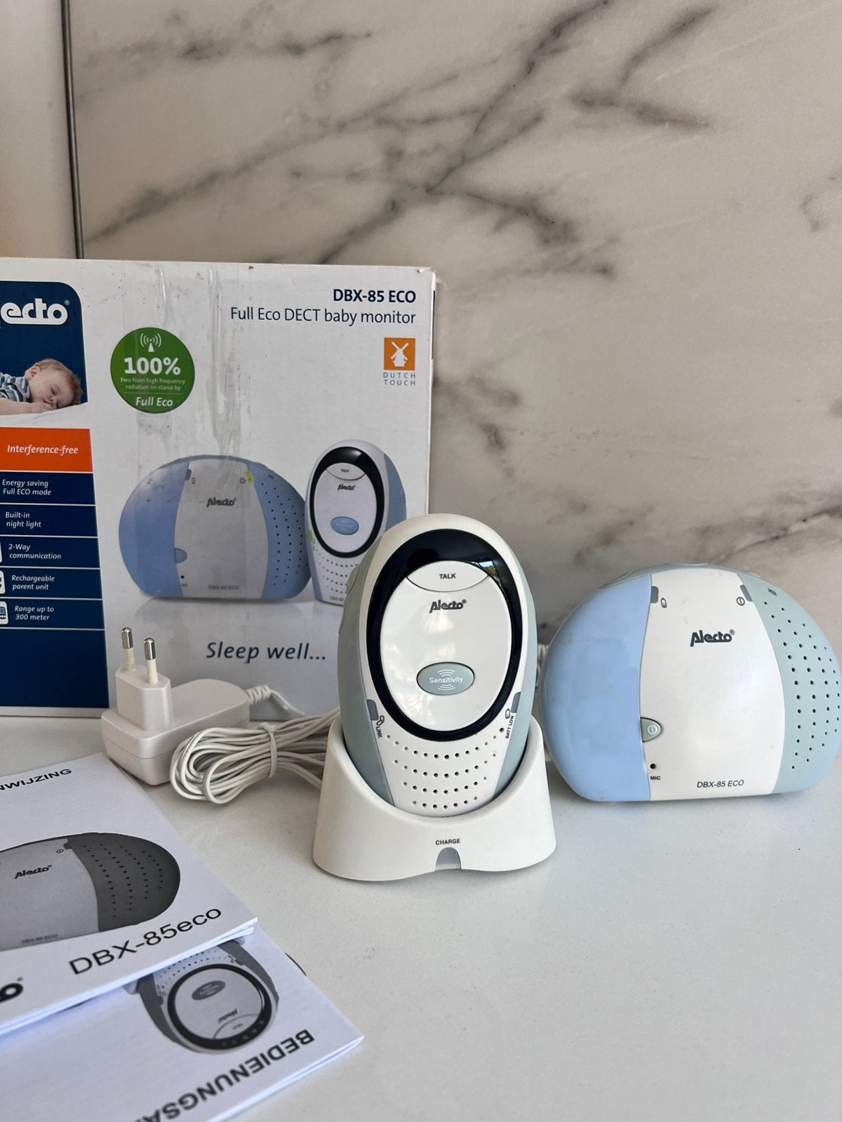 ELECTO DBX 85 DECT VULL ECO DIGITALE BABYFOON MET DOOS, Ophalen of Verzenden, Zo goed als nieuw, 250 meter of meer, Digitaal