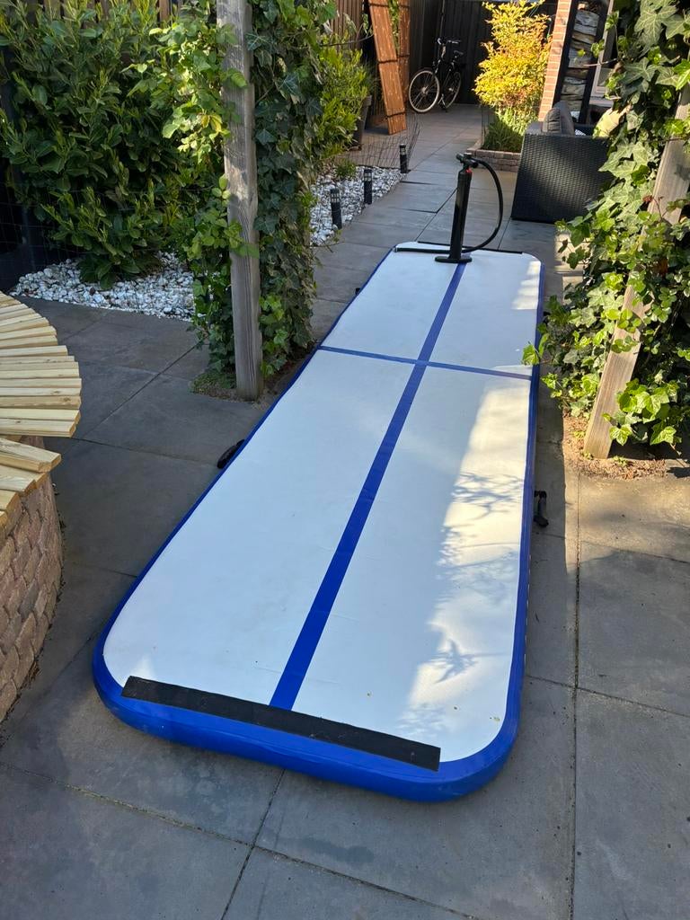 Te koop airtrack mat 400x100x10 cm, Maat 36 t/m 42, Ophalen, Gebruikt, Materiaal