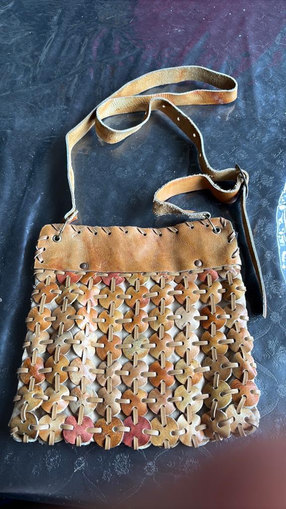 Vintage damestas, Sieraden, Tassen en Uiterlijk, Tassen | Damestassen, Ophalen of Verzenden, Gebruikt, Bruin, Schoudertasje